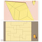 Fa tangram táblás puzzle játék Montessori alakzat puzzle válogató játék Színes tangram oktatási mintás játék gyerekeknek