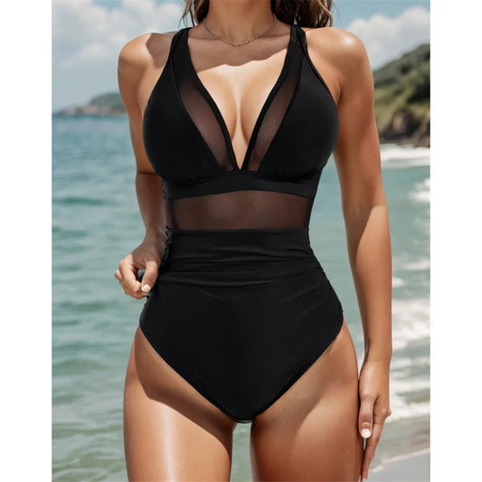 🏖️ 🏝️ Mesh Hasleszorító Fürdőruha