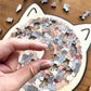 🎁 Szép karácsonyi ajándék🎅135 darabos Morandi színű macska alakú fa kirakós puzzle