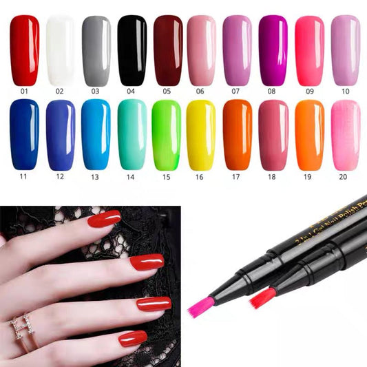 🔥Vásárlás 1 kap 1 ingyen💅Nail Gel Pen 3 in 1(Környezetbarát és íztelen)