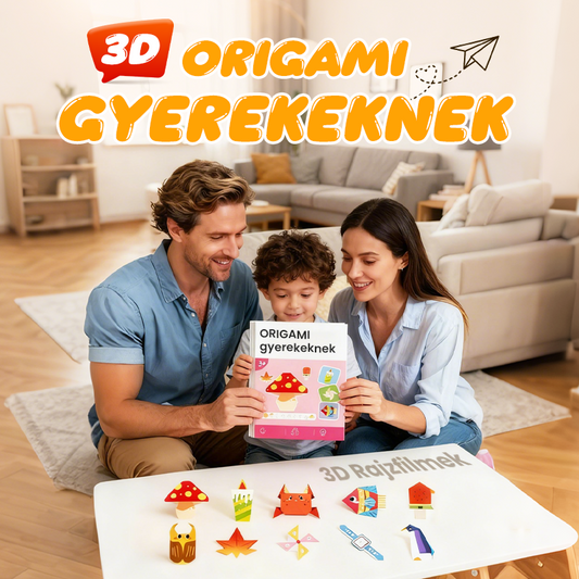 📚 Könnyű 3D origami gyerekeknek – Szórakoztató és oktató