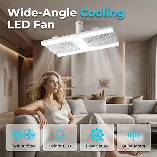 📢📢 ⏰Modern 2 az 1-ben LED mennyezeti ventilátor lámpával