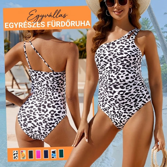 🏖️ 2026 Női Egyvállas Egyrészes Fürdőruha 👙