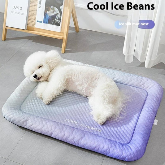 ❄️ Hűsítő 3D szőnyeg kutyáknak és macskáknak – légáteresztő, hűsítő dudorokkal és mosható 🐾