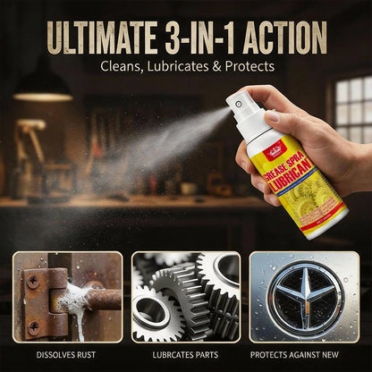 🚗 3 az 1-ben rozsdagátló spray | ⏱️ | Kenést biztosít és csökkenti a zajt 🔧 | Korróziógátló védőréteg 🛡️ | 120 ml ✨