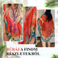 🌺V-nyakú bohém mintás légies fodros top