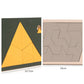 Fa tangram táblás puzzle játék Montessori alakzat puzzle válogató játék Színes tangram oktatási mintás játék gyerekeknek
