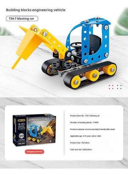 🔥Gyerekoktatási építőkockák és fém építőjátékok · autók