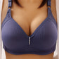 💕 Plus Size Kényelmes Drót nélküli Melltartó – Varratmentes Nylon-Spandex, Megrogyásgátló és Légáteresztő 👙