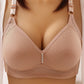 💕 Plus Size Kényelmes Drót nélküli Melltartó – Varratmentes Nylon-Spandex, Megrogyásgátló és Légáteresztő 👙