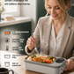 🍱 🔋 Elektromos uzsonnásdoboz USB töltéssel – Önmelegítő és könnyű – Tökéletes munkába, iskolába és utazáshoz ⚡