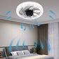 💨🏠2 az 1-ben Mute állítható ventilátorlámpa távirányítóval