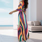 Sexy Bat Half-sleeve Cutout Maxi Dress