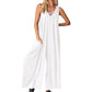 Női alkalmi V-nyakú széles szárú Jumpsuit