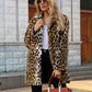 🔥 Divatos Leopard Lapel Faux Fur téli kabát nőknek