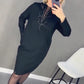 🌳Kör alakú nyak Elegáns divat Életfa nyomtatott ruha