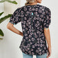 【M-2XL】🌸Női nyári V-nyakú nyomtatott felső