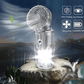 🔥 2026 Best Seller! Hordozható LED Kemping Lámpa Ventilátorral – Többfunkciós, USB töltés 🌿💡🌀