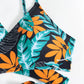 👗Női 3 darabos szexi virágmintás fürdőruha