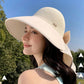 🌞2026 nyári alapdarabok😍 👒Nagy karimájú, üreges napvédő kalap levehető nyaksállal