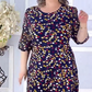 【S-4XL】👗Női színes pöttyös Polka Dot Midi ruha
