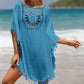 【Alkalmas S-5XL】🏖️Női laza egyszínű egyszínű üreges ki Cover Up