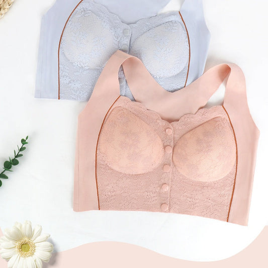 【🔥Vásárlás 1 kap 1 ingyen】🌸Lady's Comfort pánt nélküli melltartó (elöl nyíló)