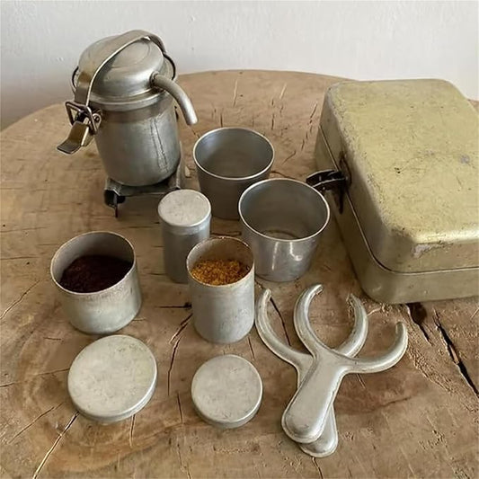 ☕️Rendkívül ritka vintage kemping kávéskészlet