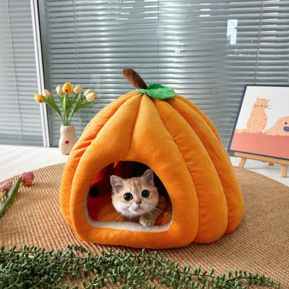 🐱Meleg és kényelmes, félig zárt kisállatágy