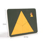 Fa tangram táblás puzzle játék Montessori alakzat puzzle válogató játék Színes tangram oktatási mintás játék gyerekeknek