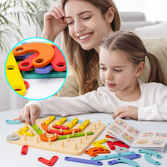 Puzzle összeszereléshez perforált táblával