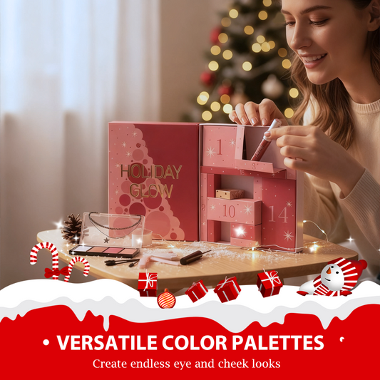 🎄💄 40 színű szemhéjfesték paletta és különféle kozmetikumok 🎁