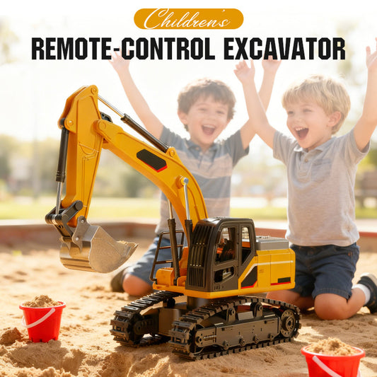 360°-ban forgó távirányítós kotrógép fényekkel és zenével