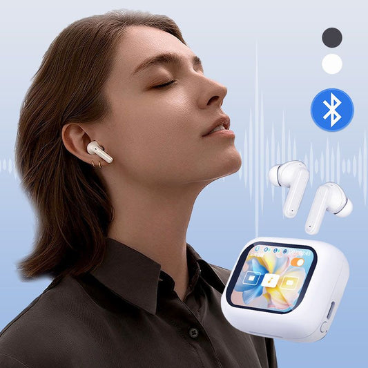 🎧 Nincs késleltetésű vezeték nélküli Bluetooth fejhallgató többfunkciós kijelzővel🎧