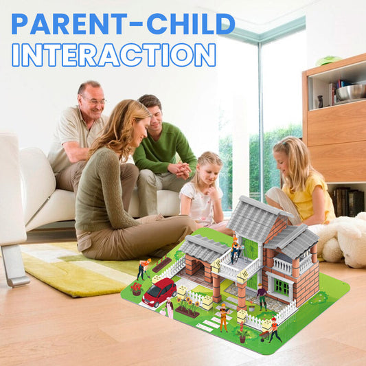 🏠Összeszerelhető mini épület építőkészlet