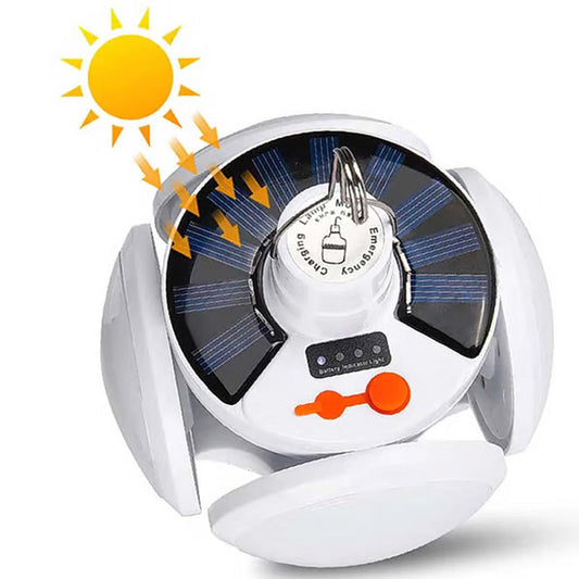 💡⚡Napenergiával működő multifunkcionális és összecsukható lámpa labda formájú