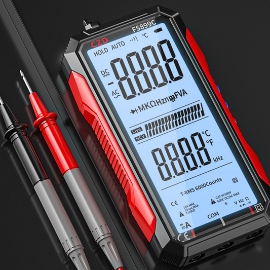 🔧 ⚡ USB-s újratölthető digitális multiméter – automatikus méréshatár-választás, LCD háttérvilágítás és hordozható kialakítás 📏