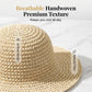 👒Női kézzel szőtt széles karimájú szalmakalap | UPF 50+ napvédelem☀️✨