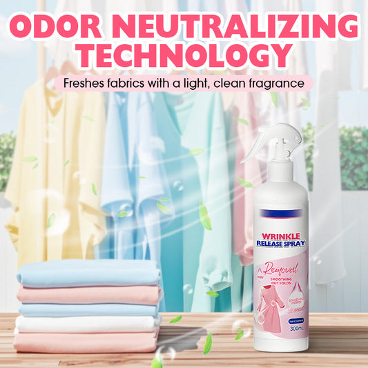 👔❤️‍🔥Többfunkciós ránctalanító spray –  Eltünteti a szagokat, kíméletes a szövetekhez👕✨