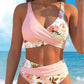 🌸🌿 Hangsúlyozd az alakod – Női virágmintás, magas derekú bikini szett (EU S-XL) – Utánvétes 🌊👙