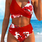 🌸🌿 Hangsúlyozd az alakod – Női virágmintás, magas derekú bikini szett (EU S-XL) – Utánvétes 🌊👙