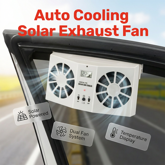 🌞Napenergiás autó kipufogó ventilátor