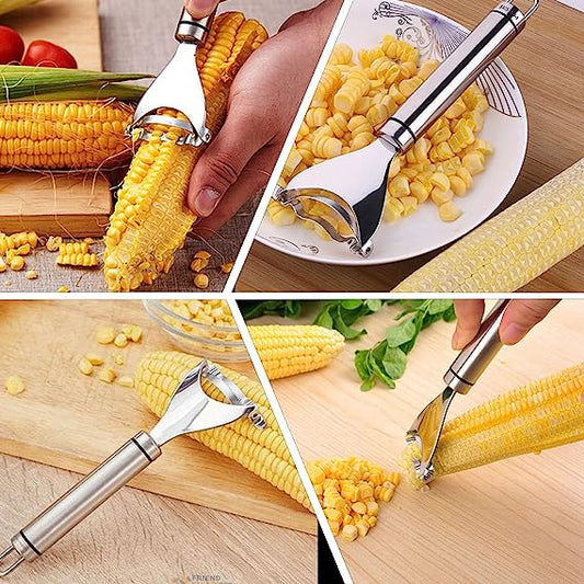 🔥1+1 INGYEN✨🌽Rozsdamentes acél kukoricahámozó és magozó gép💯