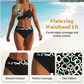 🌺👙 Mintás, formáló hatású kétrészes bikini –🌊A szigeti nyaralás elengedhetetlen kellékei💕