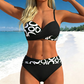 🌺👙 Mintás, formáló hatású kétrészes bikini –🌊A szigeti nyaralás elengedhetetlen kellékei💕