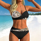🌺👙 Mintás, formáló hatású kétrészes bikini –🌊A szigeti nyaralás elengedhetetlen kellékei💕