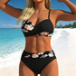 🌺👙 Mintás, formáló hatású kétrészes bikini –🌊A szigeti nyaralás elengedhetetlen kellékei💕