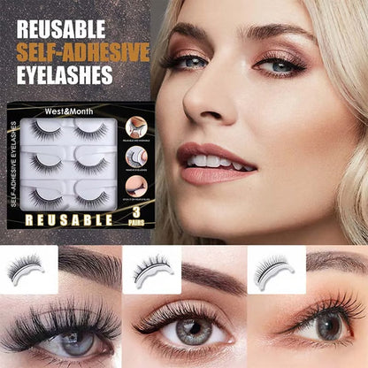 ✨ Újrafelhasználható, Öntapadó Műszempilla – Ragasztó Nélkül!