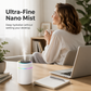 💧  Mini USB párásító RGB fénnyel – Nincs zaj, teljes atmoszféra! 🌈 Bárhol használható, automatikusan bekapcsol, nano-finom ⚡
