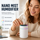 💧  Mini USB párásító RGB fénnyel – Nincs zaj, teljes atmoszféra! 🌈 Bárhol használható, automatikusan bekapcsol, nano-finom ⚡
